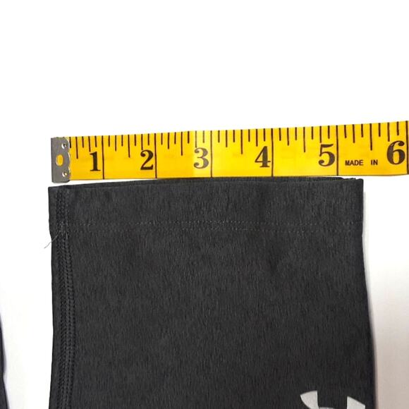 Womens Sz M Compression Heat Gear Gray Cropped Workout Leggings Under Armour - Picture 10 of 11